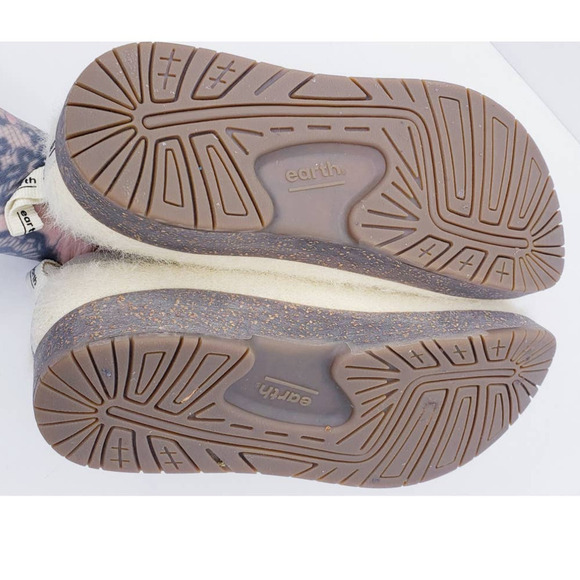 Earth Dream Catamount Slip On Clogs Women's 7 Natural Fuzzy Cream Comfort Shoe - Picture 13 of 14